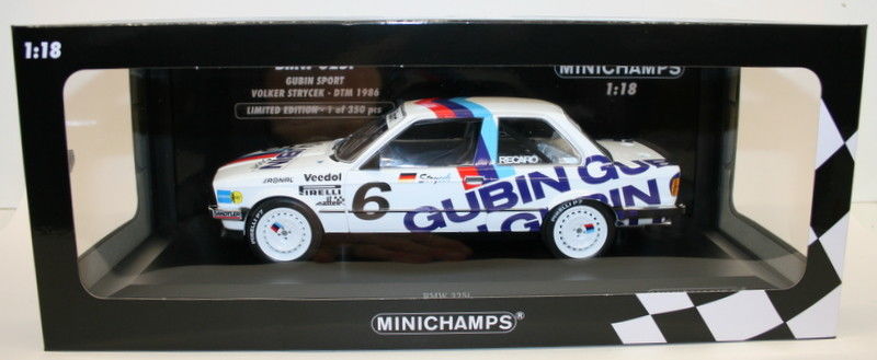 Minichamps 1/18 Scale 155 862606 - 1986 BMW 325i Gubin Sport Volker Strycek
