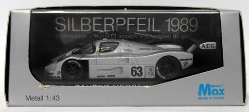 Max Models 1/43 Scale Diecast MAX 1000 - Sauber Mercedes C9 #63