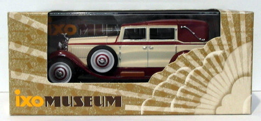 Ixo Models 1/43 Scale Diecast MUS008 1930 Isotta Fraschini Tipo 8 - Maroon Cream
