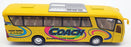 Kinsfun 18cm Long Coach KS7101 - Coach Pull Back And Go - Yellow