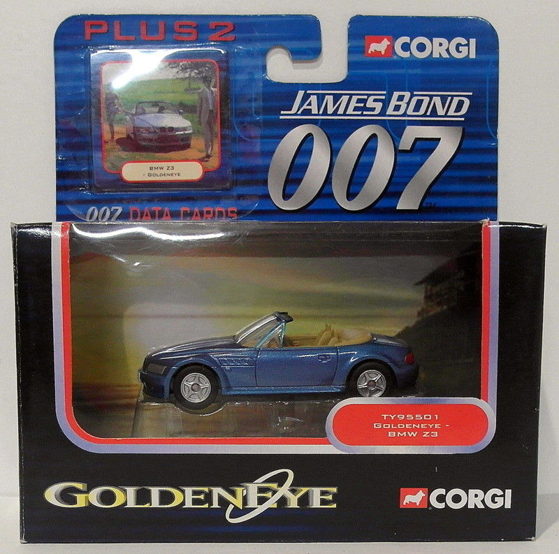 Corgi James Bond 007 Model Appx 9cm TY95501 - BMW Z3 - Goldeneye