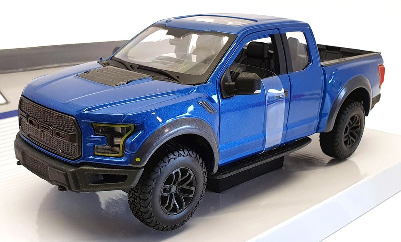 Maisto 1/24 Scale Model Car 31266 - 2017 Ford Raptor - Blue