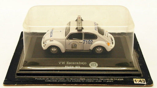 Altaya 1/43 Scale Model Car 38933 - 1979 VW Beetle Escarabajo - Policia