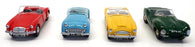 Norev 9cm Long SONPS4 - Jaguar XKSS, M.G.A, Triumph TR3, Austin Healey 100 Six