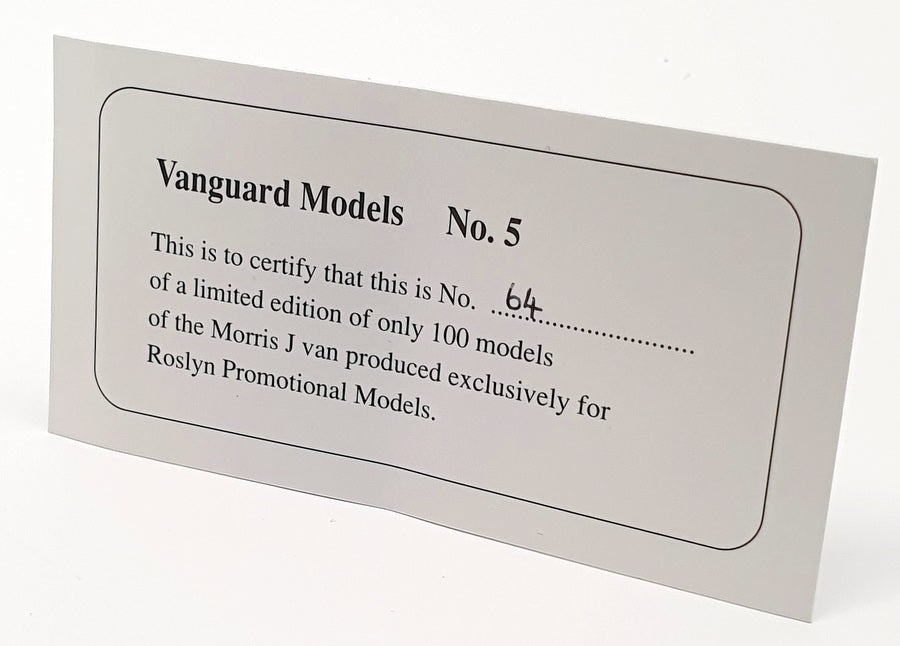Pathfinder Vanguard 1/43 Scale VAN5 - Morris J Type Van 1 Of 100 Red Hull Mail