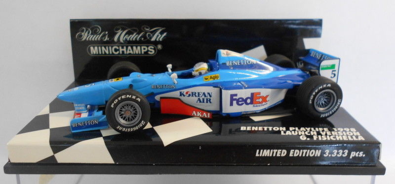 MINICHAMPS F1 1/43 Scale - 430 980006 BENETTON B 198 A.WURZ