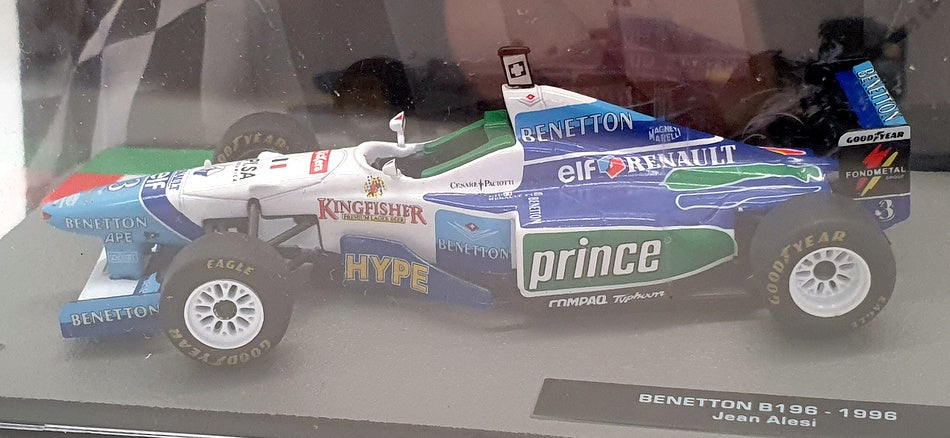 Altaya 1/43 Scale Diecast AL221021 - F1 Benetton B196 1996 - Jean Alesi