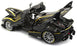 Burago 1/18 Scale Diecast - 18-16907B Ferrari FXX K Black Yellow Model Supercar