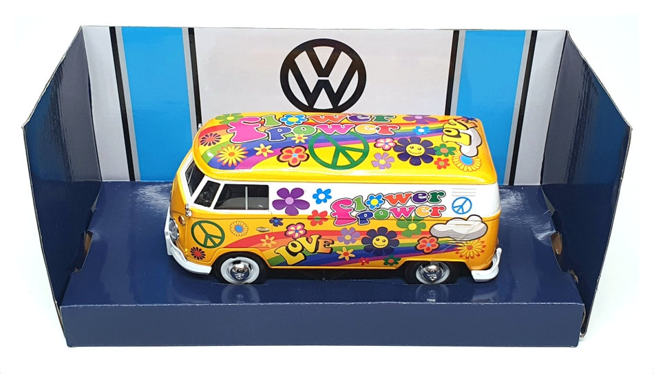 Motor Max 1/24 Scale 79575 - Volkswagen Van - Flower Power
