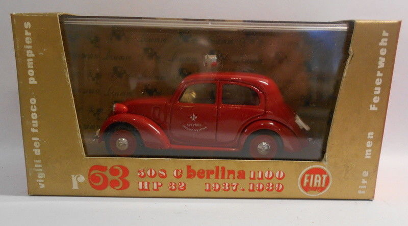 Brumm 1/43 Scale Metal Model - R63 FIAT 508 C BERLINA 1100 HP32 1937-39