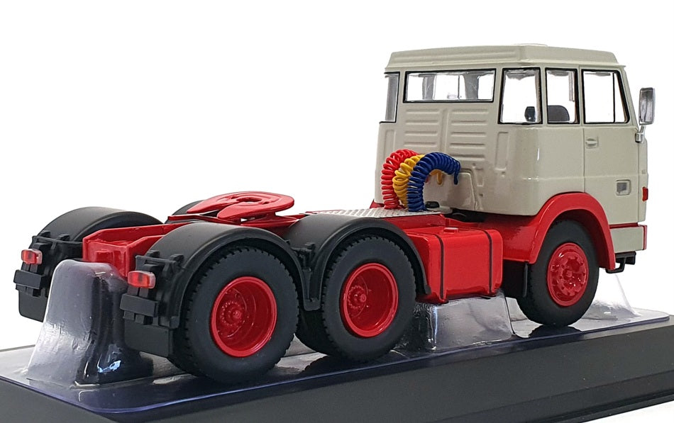 Ixo 1/43 Scale Diecast TR085 - 1966 Henschel HS 19 TS Truck - Grey/Red