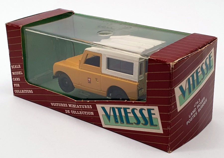 Vitesse 1/43 Scale 474.3 - Land Rover Postes Suisses - Yellow/White