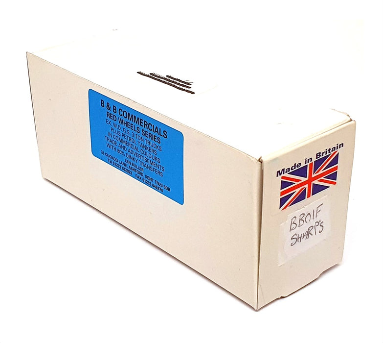 B&B Models 1/60 Scale BB01F - Bedford Truck Sharp's Toffee - Blue/Green