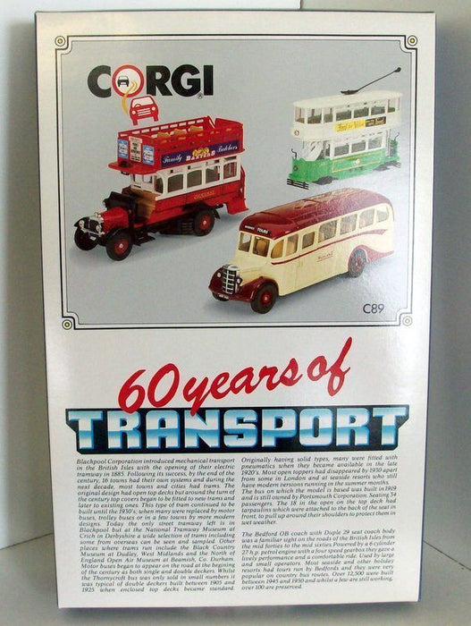 CORGI - C89 60 YEARS OF TRANSPORT BUS SET