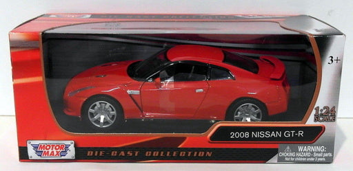 Motor Max 1/24 Scale Diecast 73384 - 2008 Nissan GT-R - Red