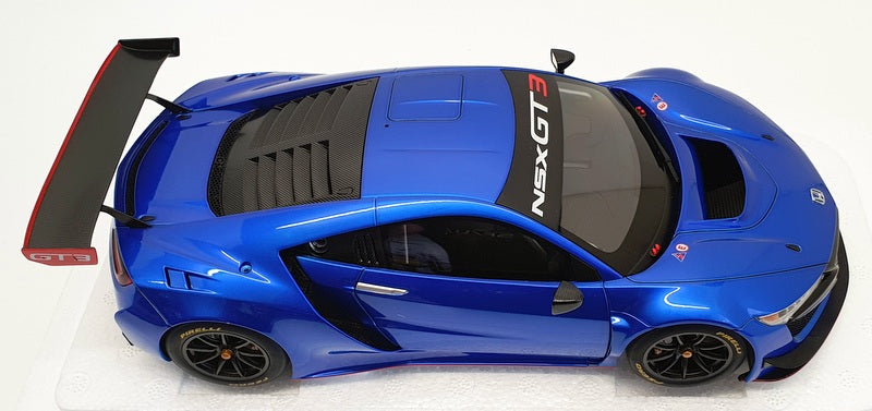 AutoArt 1/18 Scale Diecast 81896 - Honda NSX GT3 - Hyper Blue