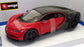 Burago 1/18 Scale Model Car 18-11044 - Bugatti Chiron Sport - Red/Black