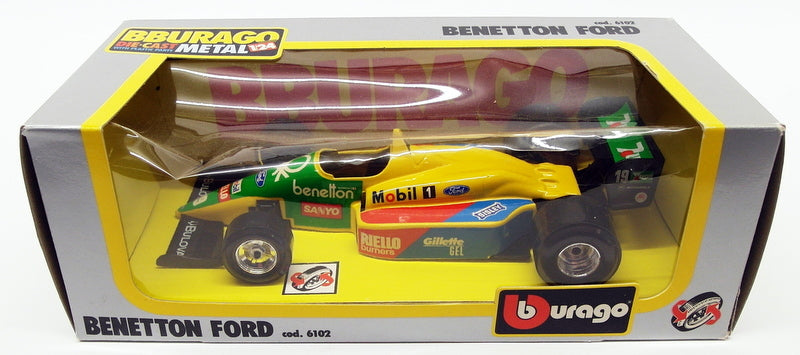 Burago 1/24 Scale Diecast Model Car 6102 - F1 Benetton Ford #19
