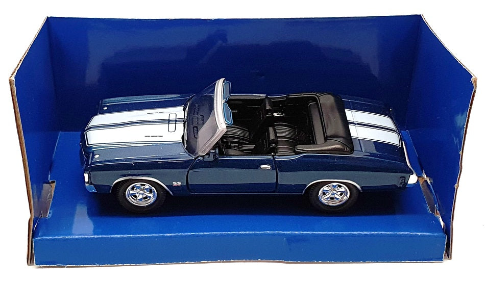 Welly 11.5cm Long Diecast 19769 - 1971 Chevrolet Chevelle SS 454 - Blue