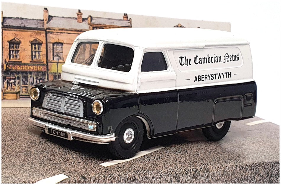Corgi 1/43 Scale D981 - Bedford CA Van The Cambrian News - Black/White