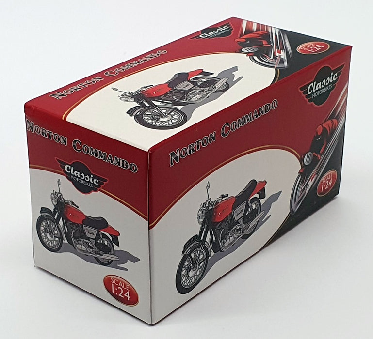 Atlas Editions 1/24 Scale 4 658 103 - 1969 Norton Commando 750 Motorbike - Red