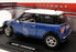 Motormax 1/18 Scale Diecast - 73114 BMW Mini Cooper Metallic Blue with White Roof