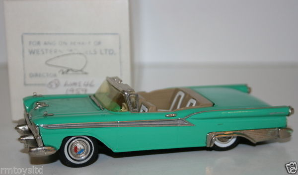 WESTERN MODELS MIKE STEPHENS 1st PROTOTYPE - WMS46 - 1959 FORD GALAXIE - GREEN