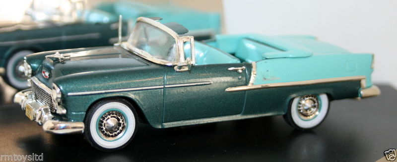 VITESSE 1/43 - AV094D CHEVROLET BEL AIR 1955 OPEN CONVERTIBLE GREEN / SEAMIST