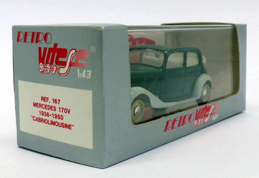 Vitesse 1/43 Scale 167 - 1936-50 Mercedes Benz Cabrio - Green