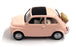 Norev 1/43 Scale Diecast 771200 - Fiat 500F - Lt. Pink