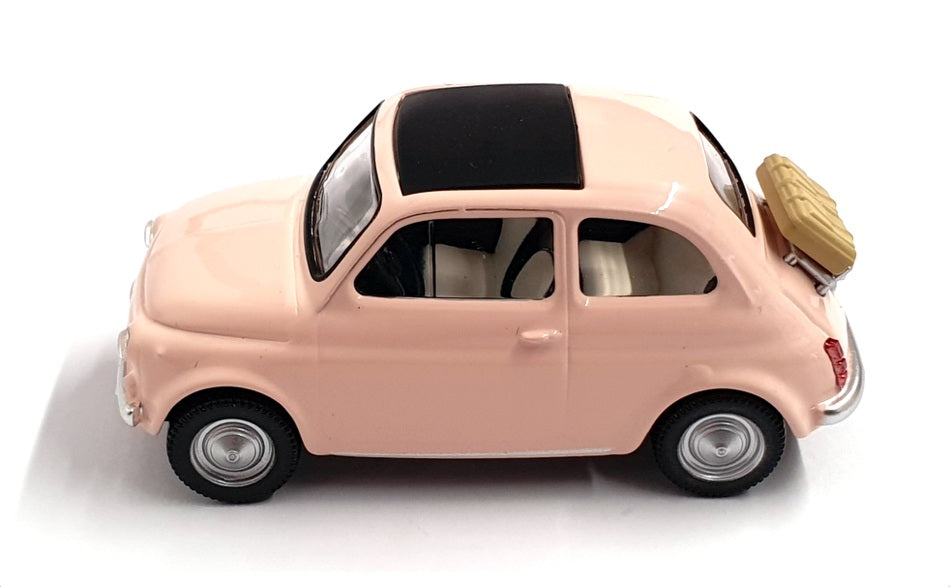Norev 1/43 Scale Diecast 771200 - Fiat 500F - Lt. Pink