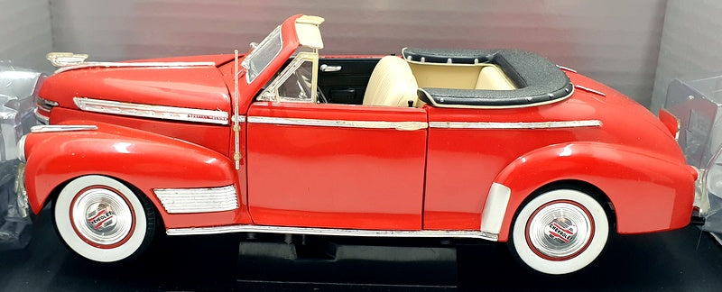 Eagle 1/18 Scale Diecast 1006 - 1941 Chevrolet Deluxe Convertible - Red