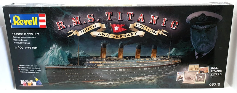 Revell 1/400 Scale Model Boat Kit 05715 - R.M. Titanic 100th Anniversary Edition