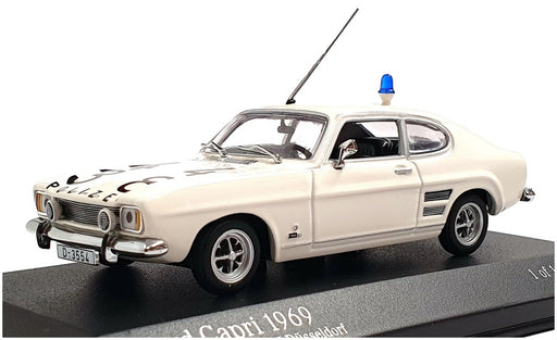 Minichamps 1/43 Scale 430 085590 - 1969 Ford Capri Dusseldorf Police - White