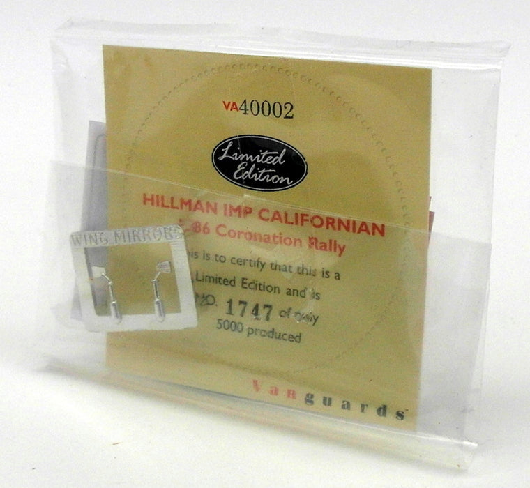 Vanguards 1/43 Scale VA40002 - 1986 Coronation Rally Hillman Imp Californian