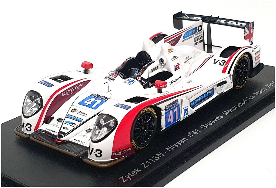 Spark 1/43 Scale S4220 - Zytek Z11SN Nissan #41 Le Mans 2014 - White