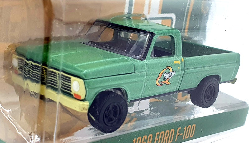 Greenlight 1/64 Scale 41050-D - 1969 Ford F-100 Quaker State - Green