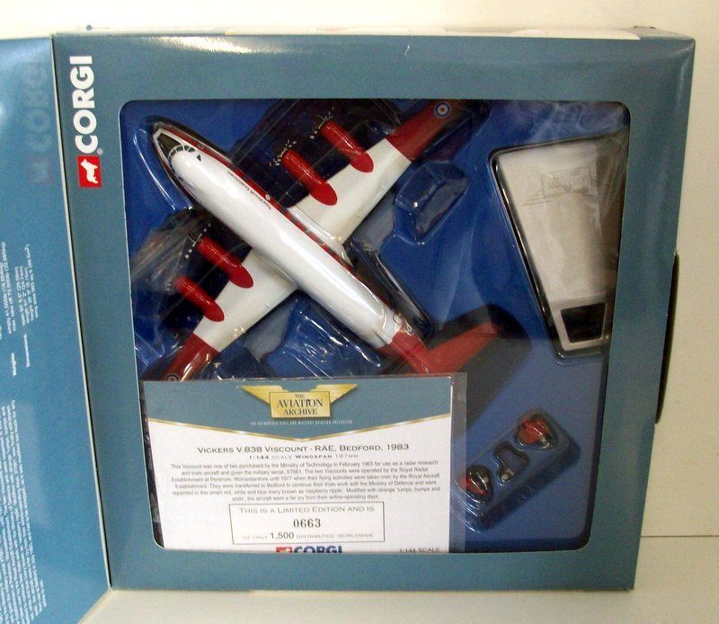 Corgi 1/144 AA30507 Vickers V.838 Viscount Royal aircraft establishment