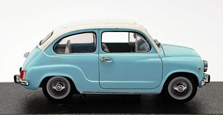 Detail Cars 1/43 Scale Model Car ART315 - 1965 Fiat 600D  - Lgt Blue/White