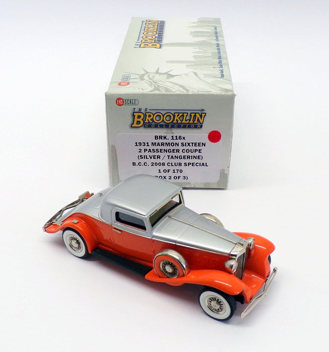 Brooklin 1/43 Scale BRK116X - 1931 Marmon Sixteen 2 Pass Coupe BCC 2008