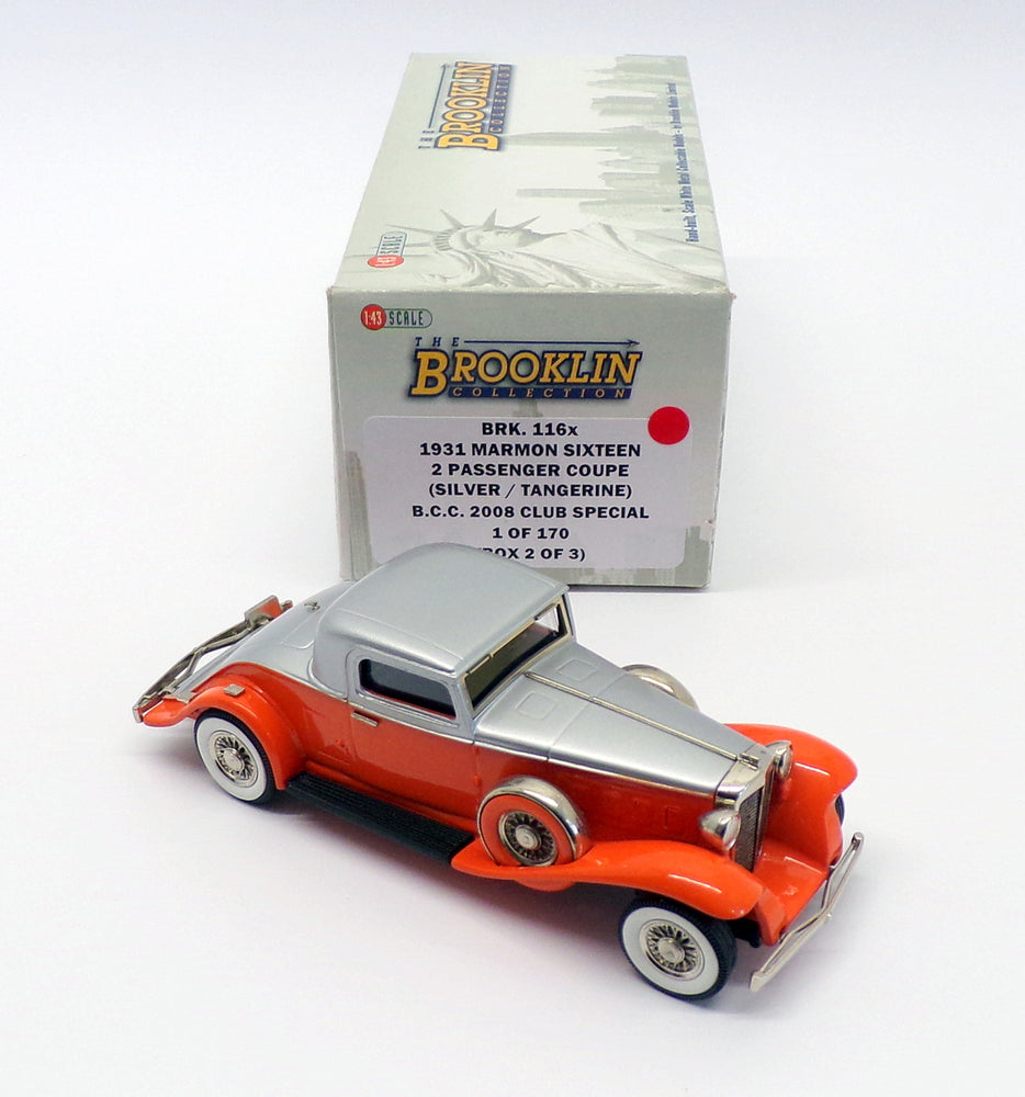 Brooklin 1/43 Scale BRK116X - 1931 Marmon Sixteen 2 Pass Coupe BCC 2008