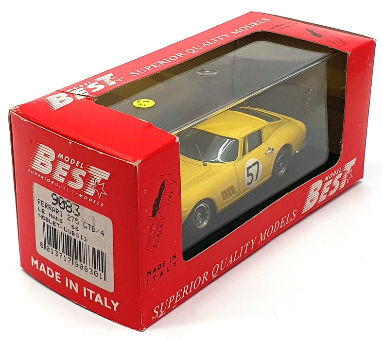 Best Model 1/43 Scale 9083 - Ferrari 275 GTB/4 - #57 LM 1966 Noblet/Dubois