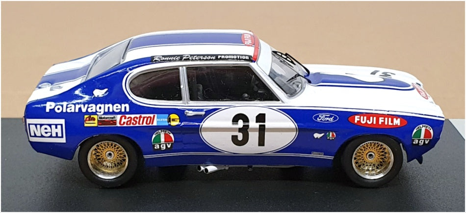 Trofeu 1/43 Scale RR.se05 - Ford Capri 2600 RS 1st Mantorp Park '72 - Blue/White