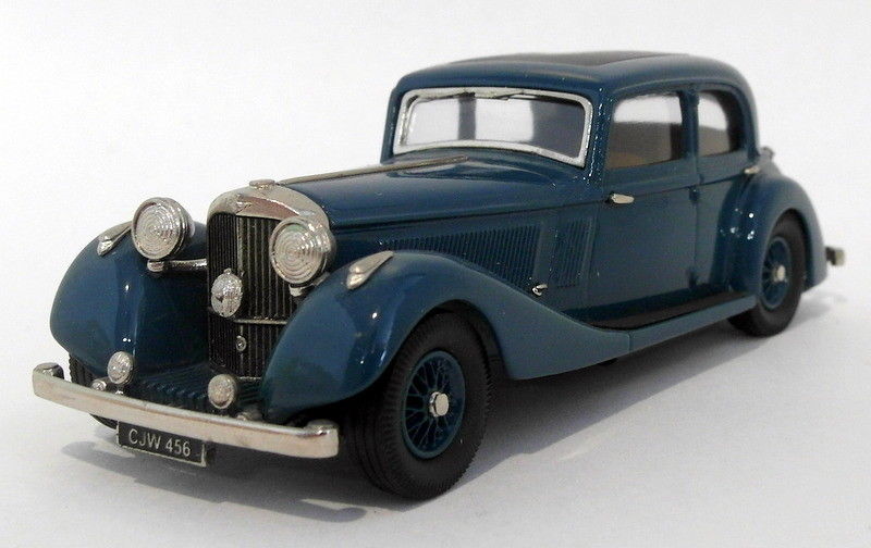 Lansdowne Models 1/43 Scale LDM61 - 1937 Jensen 3.5 Litre S-Type - Blue