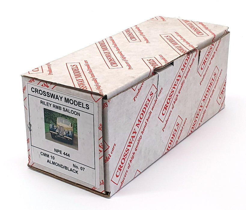 Crossway Models 1/43 Scale CMM10 - Riley RMB Saloon - Almond/Black