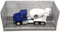 Maisto 11cm Long Diecast 21239 - Mack Cement Mixer Truck - Blue/White