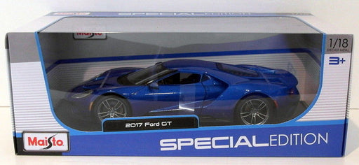 Maisto 1/18 Scale Diecast 31384 - 2017 Ford GT - Metallic Blue
