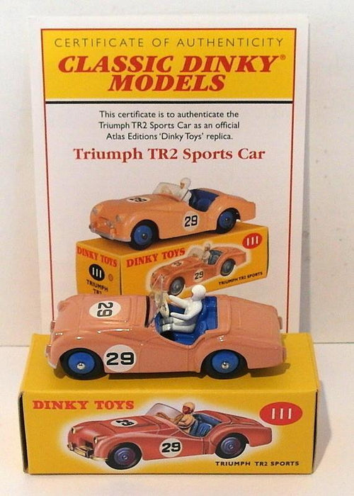 Atlas Editions Dinky Toys 111 - Triumph TR2 Sports - Pink