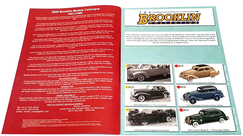 Brooklin Models Vol.10 Jan-Dec 2009 - A4 Fully Illustrated Colour Catalogue