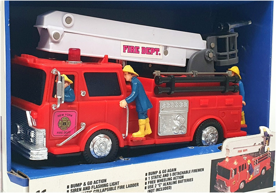 Redsmith Toys Appx 22cm Long 3020 - Battery Op Fire Siren Engine - Red